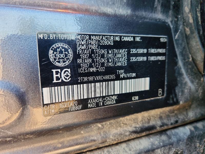 Продаж на аукціоні авто 2024 Toyota Rav4, vin: 2T3R1RFVXRC488265, номер лоту: 63323376