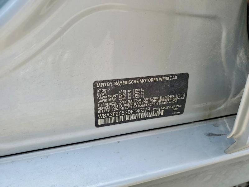 Aukcja sprzedaży 2013 Bmw Activehybrid 3, vin: WBA3F9C53DF145279, numer aukcji: 63858936