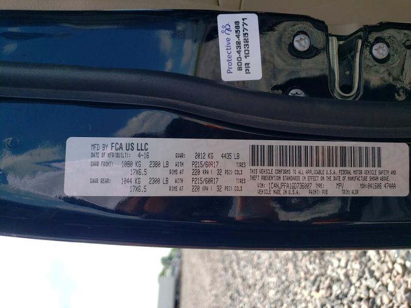 Продажа на аукционе авто 2016 Jeep Patriot, vin: 1C4NJPFA1GD736007, номер лота: 63588416