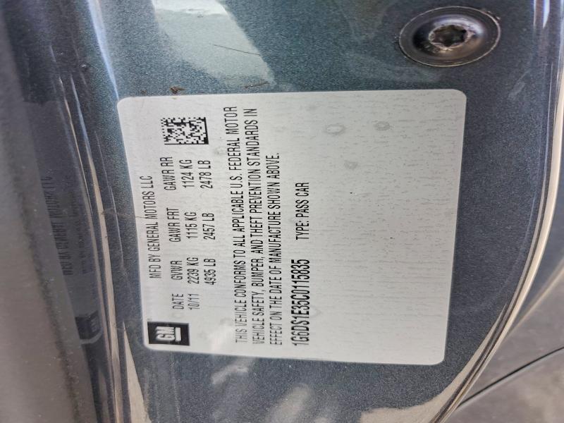 2012 Cadillac Cts მანქანა იყიდება აუქციონზე, vin: 1G6DS1E35C0115835, აუქციონის ნომერი: 65886216