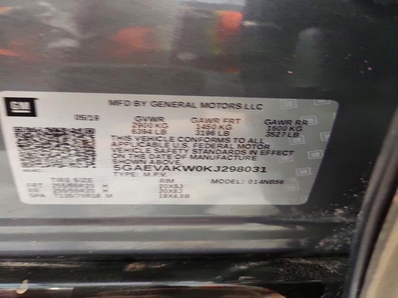 Продажа на аукционе авто 2019 Buick Enclave, vin: 5GAEVAKW0KJ298031, номер лота: 65533856