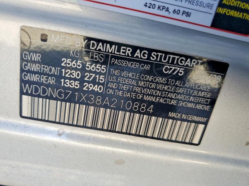 Продаж на аукціоні авто 2008 Mercedes-benz S, vin: WDDNG71X38A210884, номер лоту: 63326156