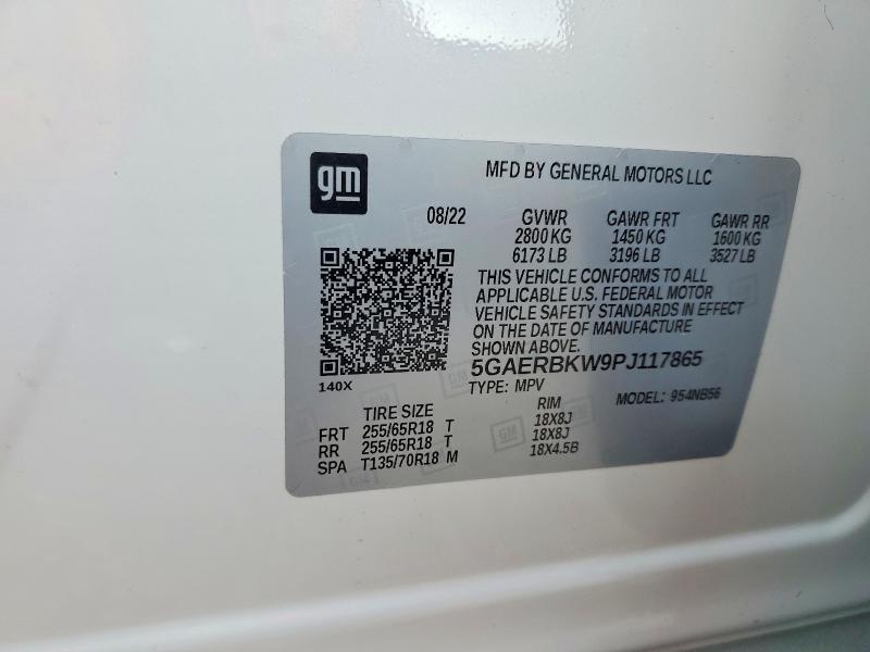 Aukcja sprzedaży 2023 Buick Enclave, vin: 5GAERBKW9PJ117865, numer aukcji: 66228566