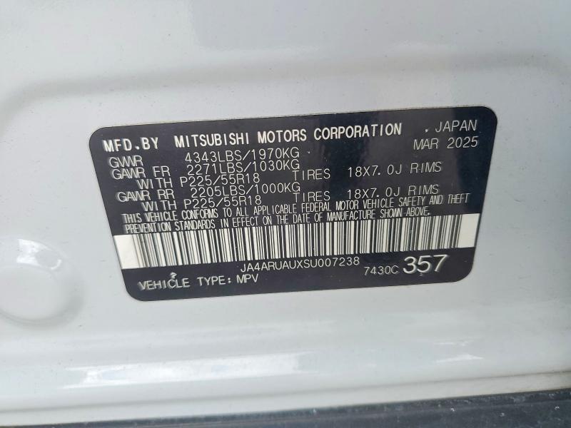 Продаж на аукціоні авто 2025 Mitsubishi Outlander Sport, vin: JA4ARUAUXSU007238, номер лоту: 66749656