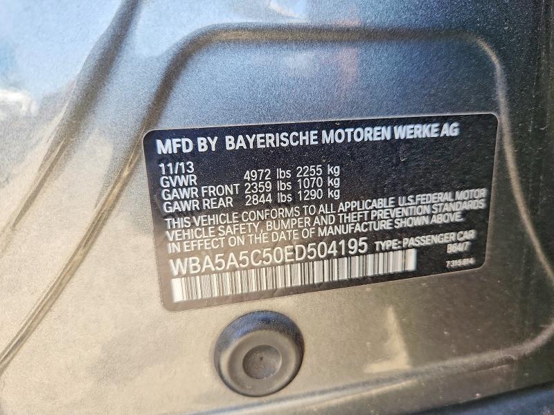 66135706 :رقم المزاد ، WBA5A5C50ED504195 vin ، 2014 Bmw 528 مزاد بيع
