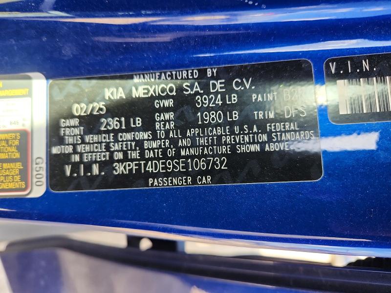 Продаж на аукціоні авто 2025 Kia K4, vin: 3KPFT4DE9SE106732, номер лоту: 64118946