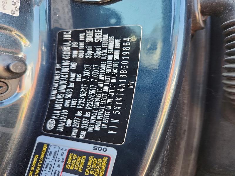 Продажа на аукционе авто 2011 Kia Sorento, vin: 5XYKT4A13BG019864, номер лота: 65396216