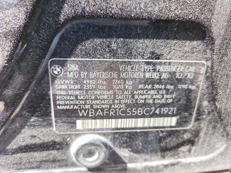 Aukcja sprzedaży 2011 Bmw 528, vin: WBAFR1C55BC741921, numer aukcji: 65872606