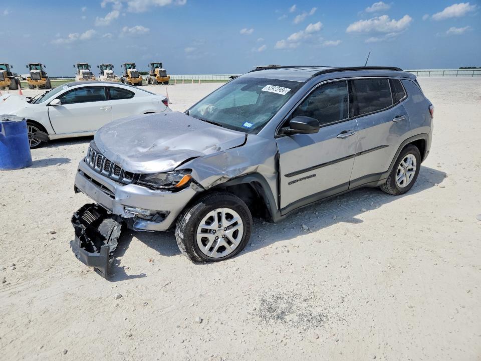 2019 Jeep Compass მანქანა იყიდება აუქციონზე, vin: 3C4NJCAB6KT769550, აუქციონის ნომერი: 63923956