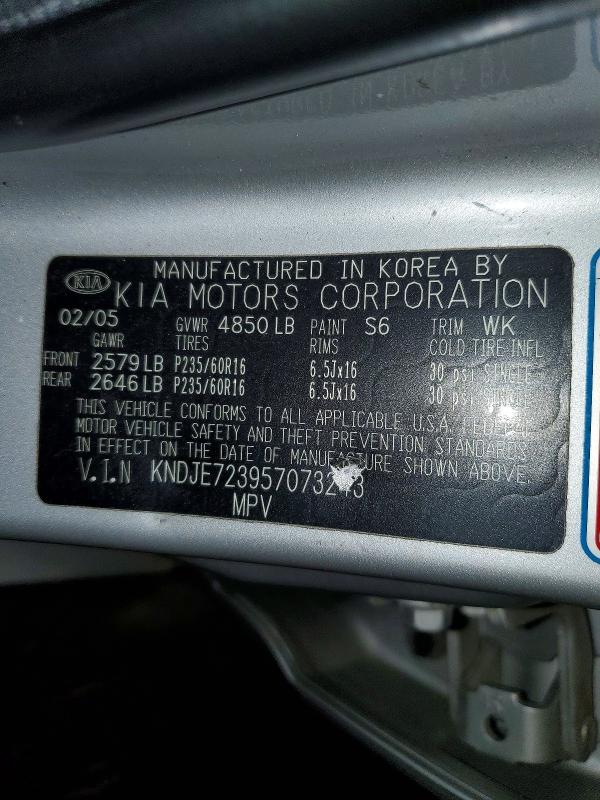 Aukcja sprzedaży 2005 Kia Sportage, vin: KNDJE723957073243, numer aukcji: 66955906