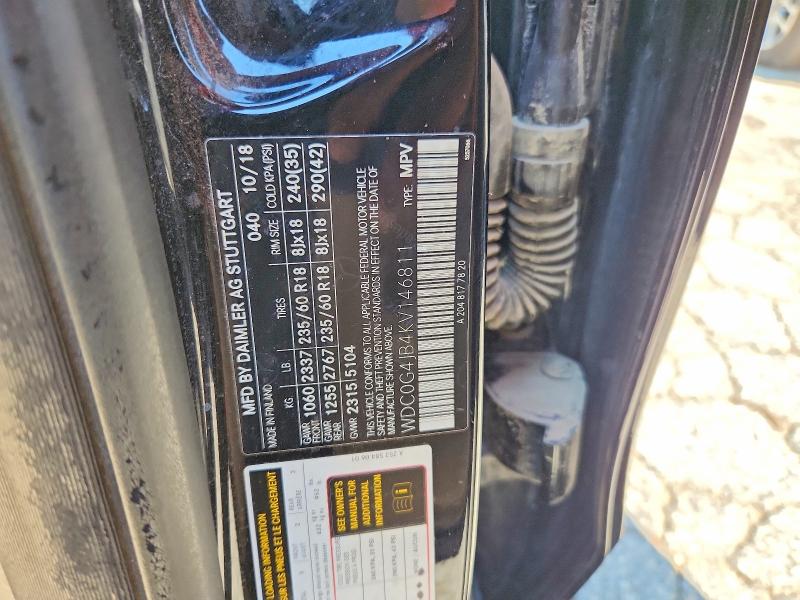 Aukcja sprzedaży 2019 Mercedes-benz Glc, vin: WDC0G4JB4KV146811, numer aukcji: 66213976
