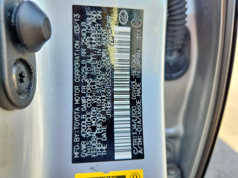 Aukcja sprzedaży 2013 Lexus Es, vin: JTHBK1GG1D2053083, numer aukcji: 66465236