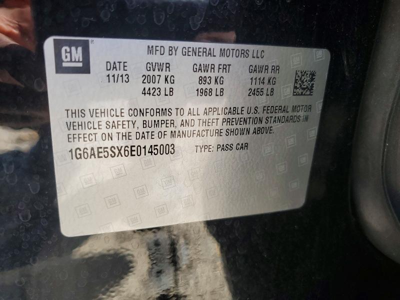 2014 Cadillac Ats მანქანა იყიდება აუქციონზე, vin: 1G6AE5SX6E0145003, აუქციონის ნომერი: 64146586