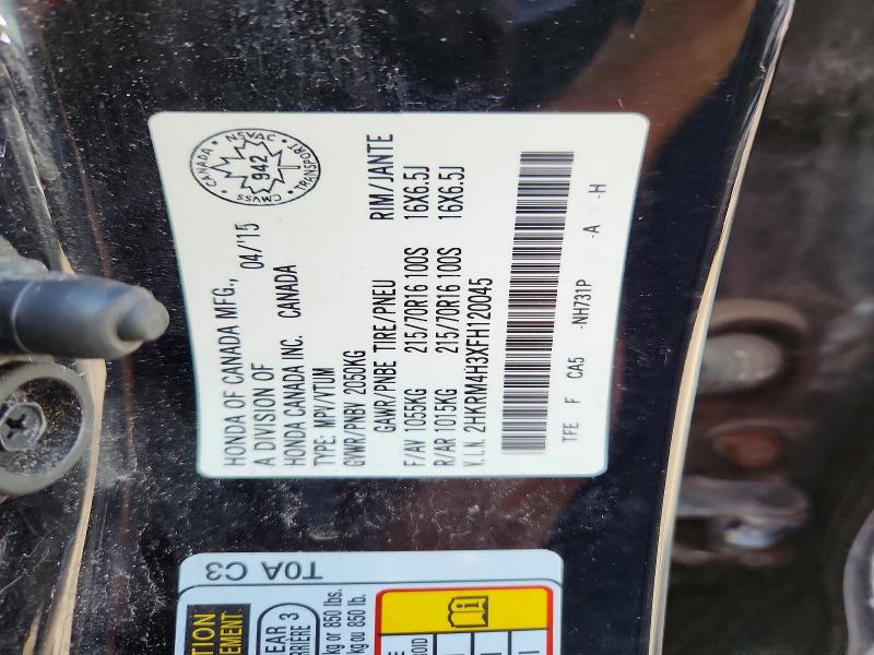 Продаж на аукціоні авто 2015 Honda Cr-v, vin: 2HKRM4H3XFH120045, номер лоту: 65879666