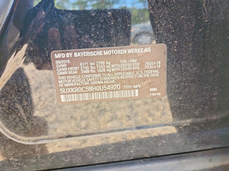 Продаж на аукціоні авто 2017 Bmw X5, vin: 5UXKR0C58H0U54920, номер лоту: 65023876