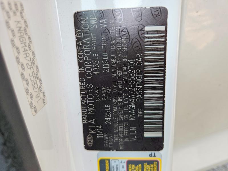 Продаж на аукціоні авто 2015 Kia Optima, vin: KNAGM4A72F5582701, номер лоту: 64857086