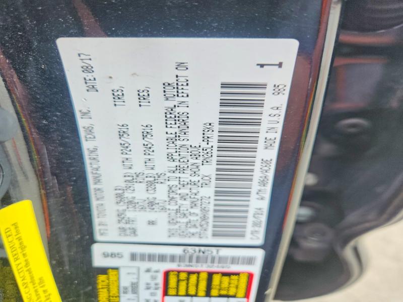 Aukcja sprzedaży 2017 Toyota Tacoma, vin: 5TFAX5GN8HX097272, numer aukcji: 64222036