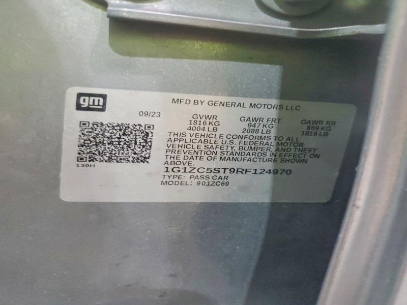 Продаж на аукціоні авто 2024 Chevrolet Malibu, vin: 1G1ZC5ST9RF124970, номер лоту: 65822986