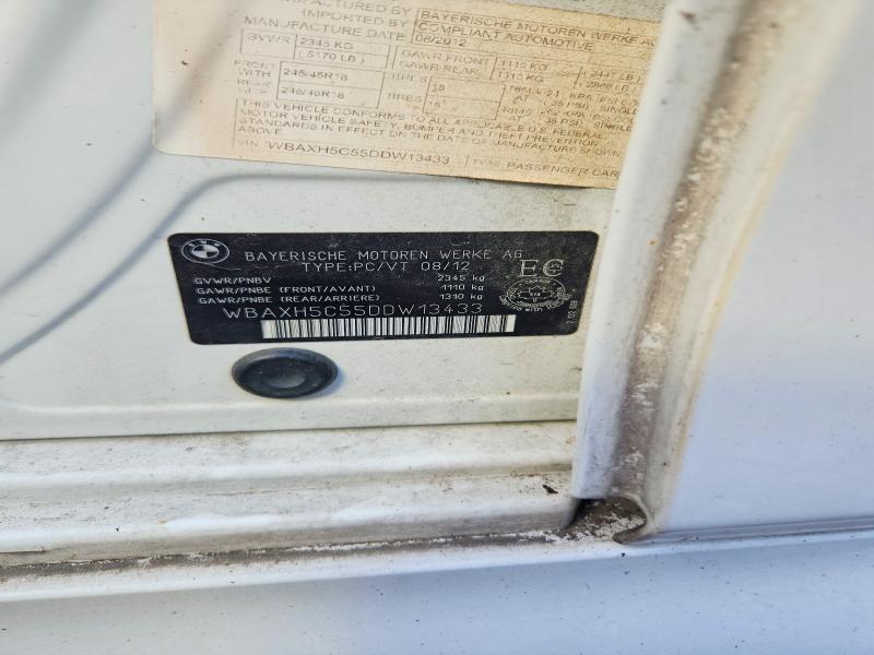 63877336 :رقم المزاد ، WBAXH5C55DDW13433 vin ، 2013 Bmw 528 مزاد بيع
