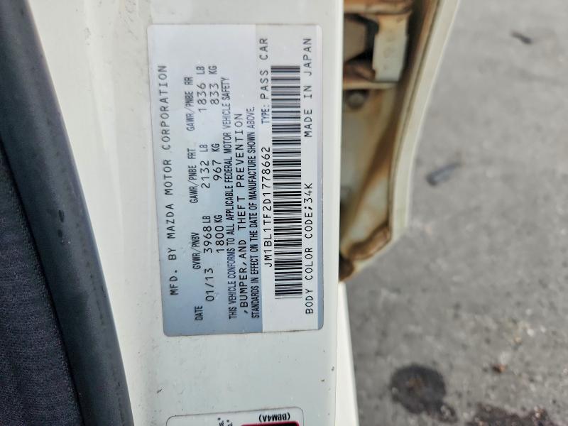 Продаж на аукціоні авто 2013 Mazda 3, vin: JM1BL1TF2D1778662, номер лоту: 67413756