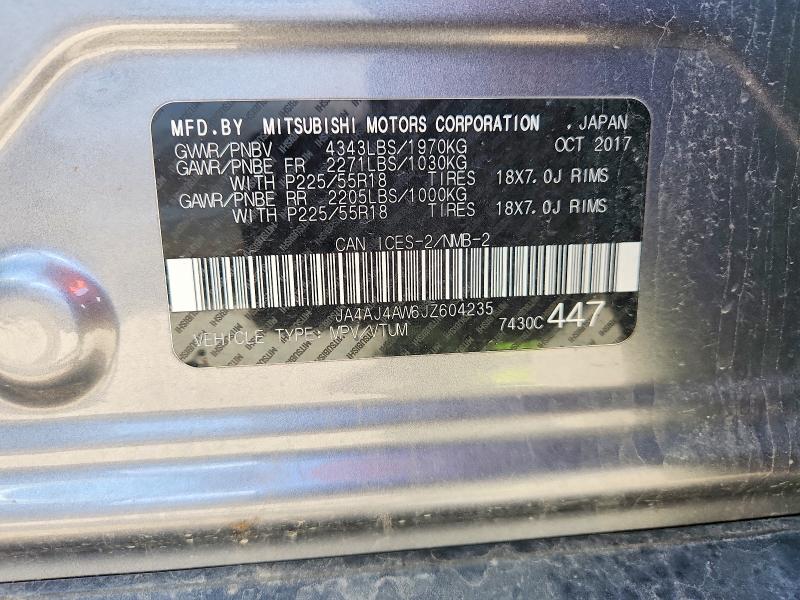 Продаж на аукціоні авто 2018 Mitsubishi Rvr, vin: JA4AJ4AW6JZ604235, номер лоту: 65465776