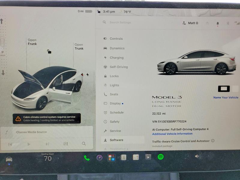 Продаж на аукціоні авто 2024 Tesla Model 3, vin: 5YJ3E1EB5RF770224, номер лоту: 66751726