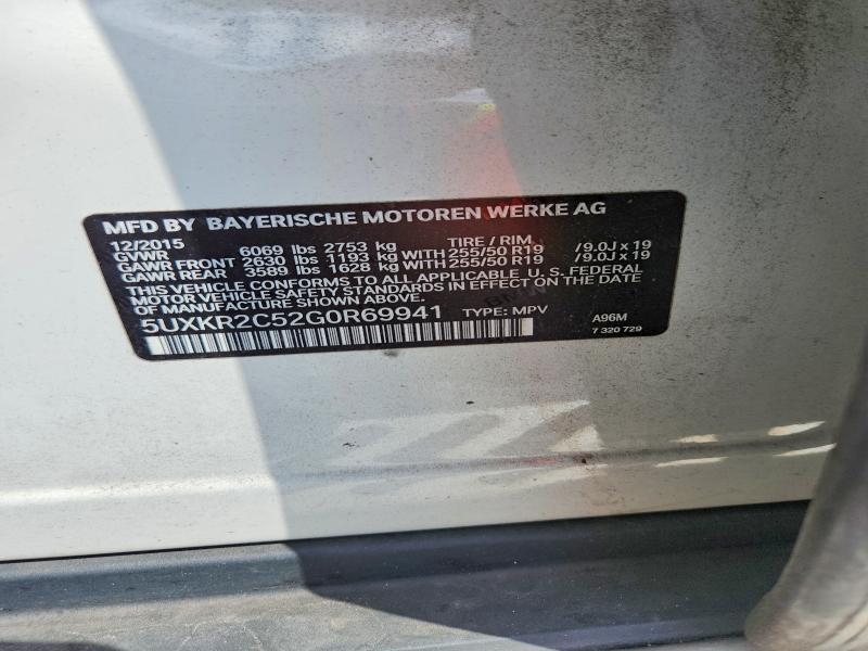 Продаж на аукціоні авто 2016 Bmw X5, vin: 5UXKR2C52G0R69941, номер лоту: 64553116