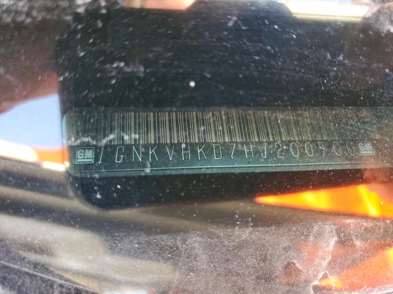 66355016 :رقم المزاد ، 1GNKVHKD7HJ200900 vin ، 2017 Chevrolet Traverse مزاد بيع