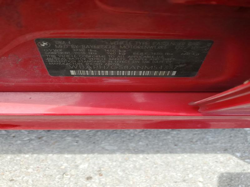 65697376 :رقم المزاد ، WBAPH7G58ANM54337 vin ، 2010 Bmw 328 مزاد بيع