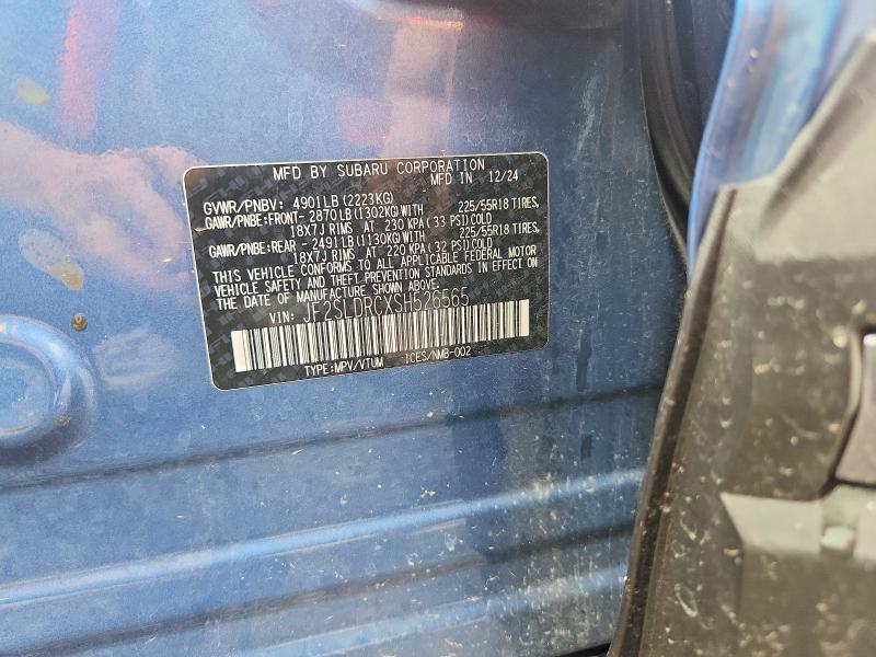 2025 Subaru Forester მანქანა იყიდება აუქციონზე, vin: JF2SLDRCXSH526565, აუქციონის ნომერი: 64011116