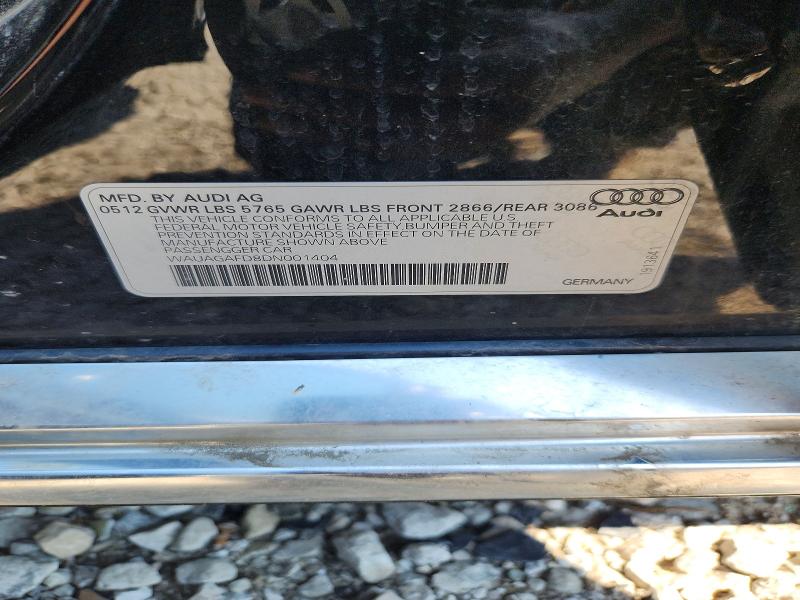 Aukcja sprzedaży 2013 Audi A8, vin: WAUAGAFD8DN001404, numer aukcji: 64782286
