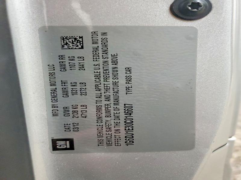64904836 :رقم المزاد ، 1G6DJ1E30C0146607 vin ، 2012 Cadillac Cts مزاد بيع