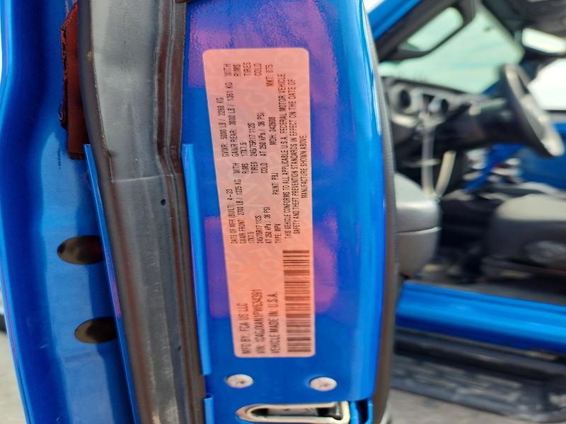 2023 Jeep Wrangler მანქანა იყიდება აუქციონზე, vin: 1C4GJXAN1PW634391, აუქციონის ნომერი: 66978536