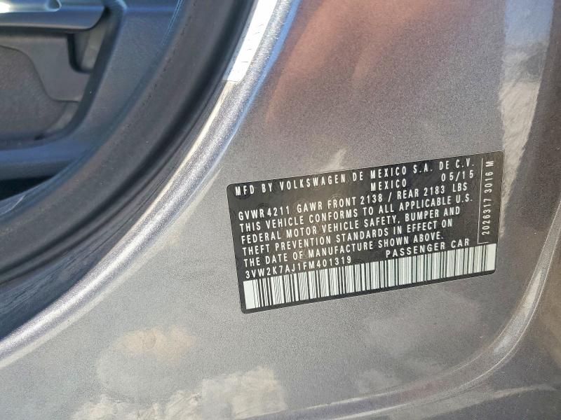 Продаж на аукціоні авто 2021 Volkswagen Jetta, vin: 3VW2K7AJ1FM401319, номер лоту: 63603806