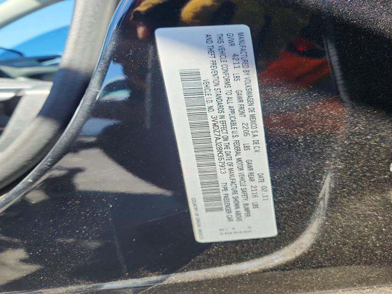 Продажа на аукционе авто 2011 Volkswagen Jetta, vin: 3VWDZ7AJ2BM357913, номер лота: 67185856