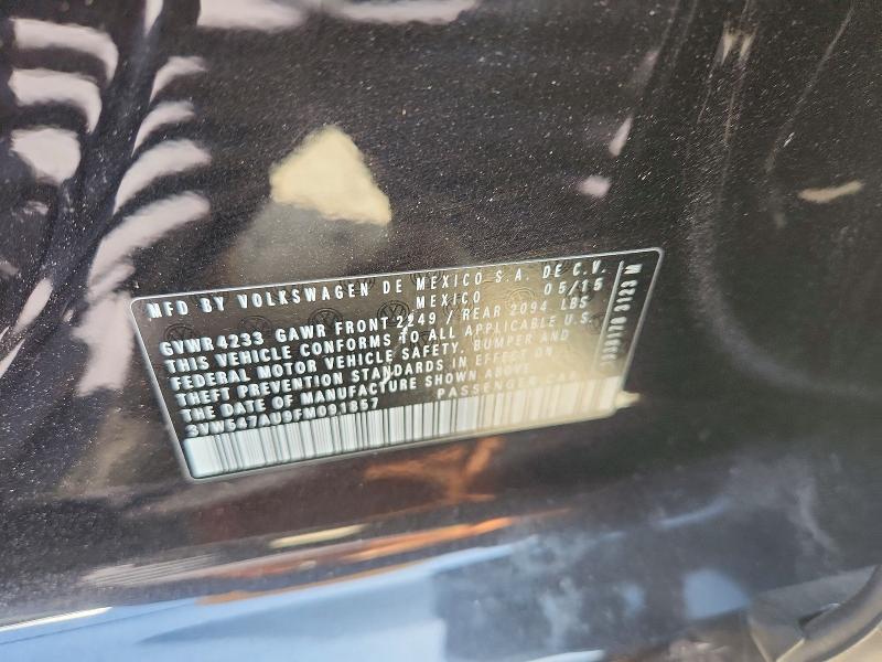 Продажа на аукционе авто 2015 Volkswagen Gti, vin: 3VW547AU9FM091857, номер лота: 67363086