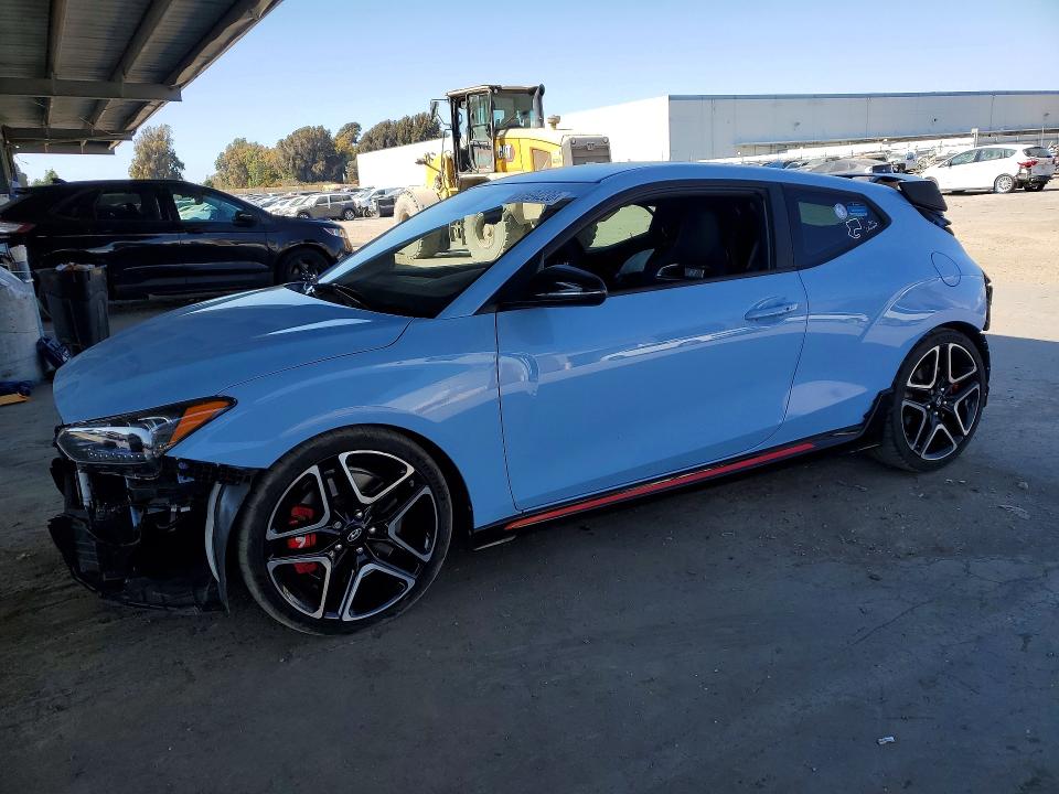 2022 Hyundai Veloster N მანქანა იყიდება აუქციონზე, vin: KMHT36AH1NU015596, აუქციონის ნომერი: 61594236