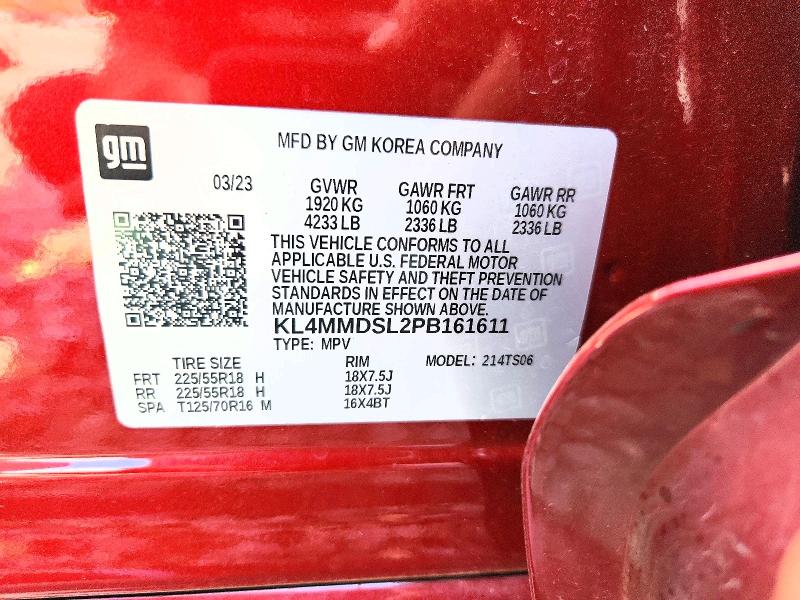 63579556 :رقم المزاد ، KL4MMDSL2PB161611 vin ، 2023 Buick Encore Gx مزاد بيع