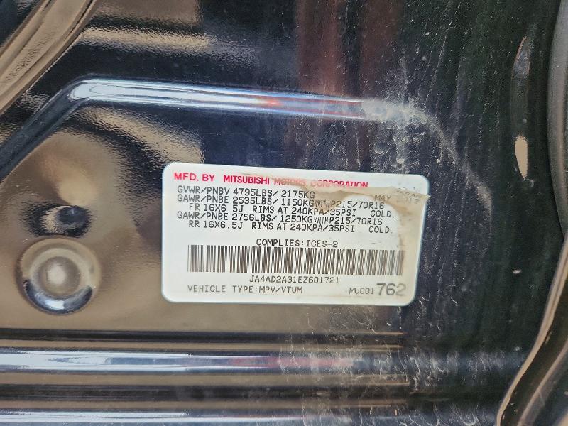 Aukcja sprzedaży 2014 Mitsubishi Outlander, vin: JA4AD2A31EZ601721, numer aukcji: 65446526
