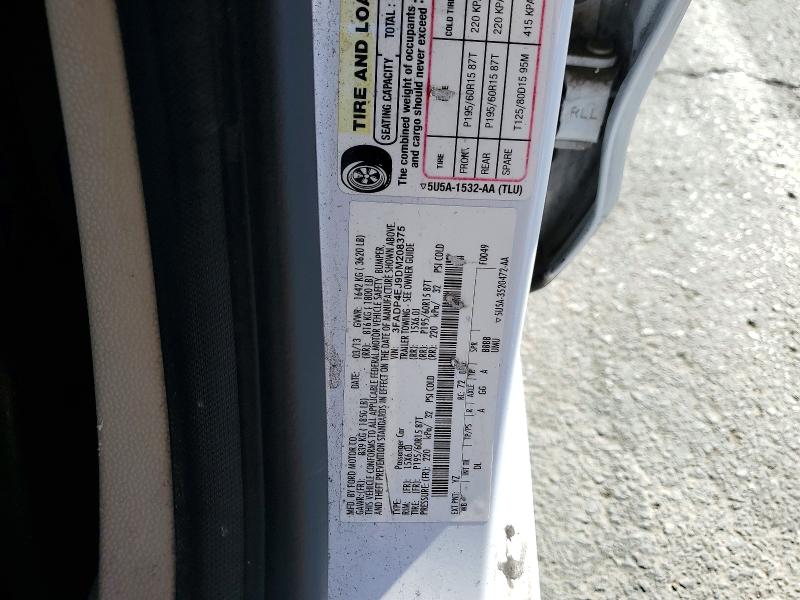 Aukcja sprzedaży 2013 Ford Fiesta, vin: 3FADP4EJ9DM208375, numer aukcji: 63877746