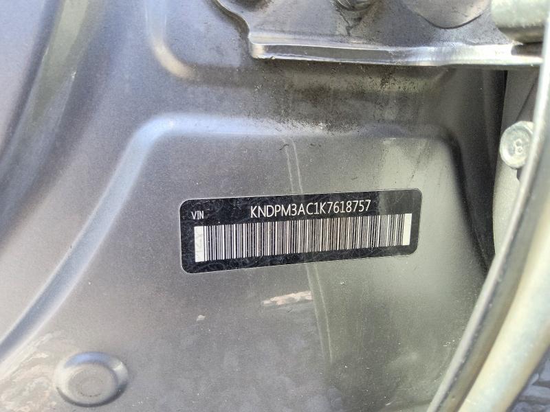 66198576 :رقم المزاد ، KNDPM3AC1K7618757 vin ، 2019 Kia Sportage مزاد بيع