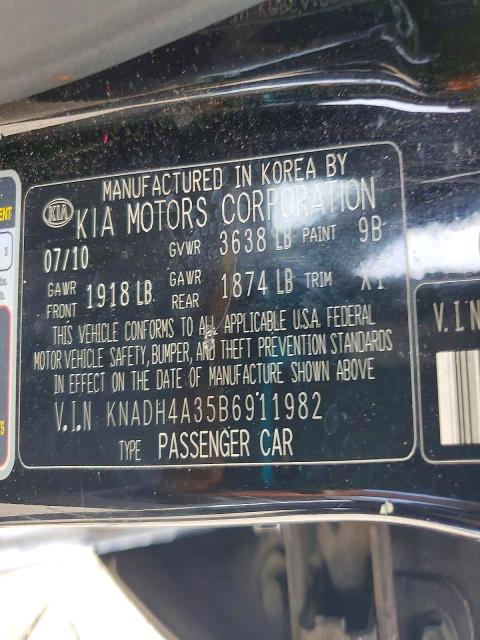 Продажа на аукционе авто 2011 Kia Rio, vin: KNADH4A35B6911982, номер лота: 66791206