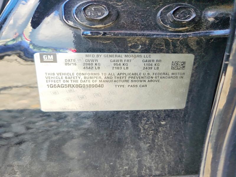 Aukcja sprzedaży 2016 Cadillac Ats, vin: 1G6AG5RX8G0189040, numer aukcji: 65171446