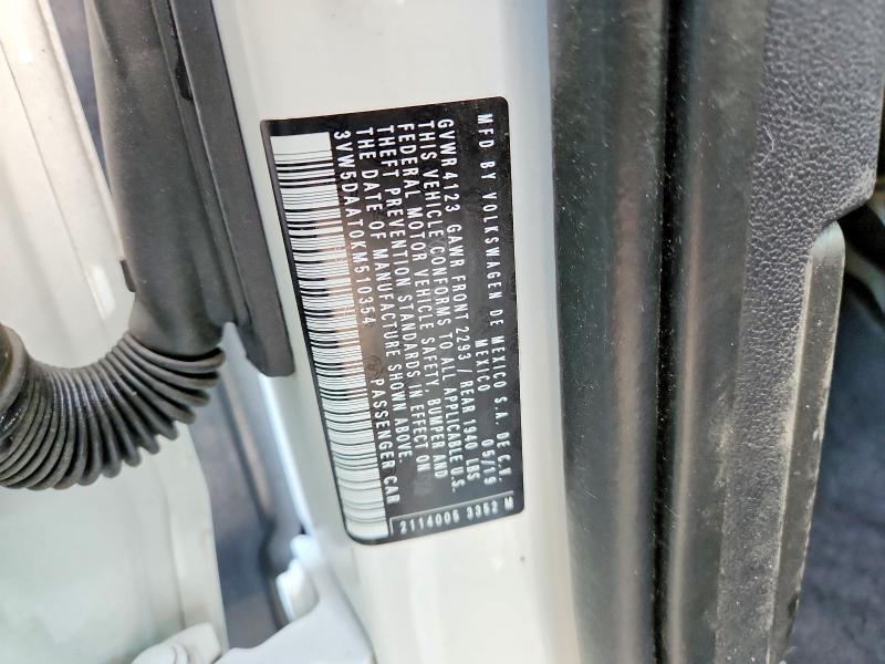 Aukcja sprzedaży 2019 Volkswagen Beetle, vin: 3VW5DAAT0KM510354, numer aukcji: 63751186