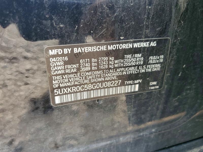 Aukcja sprzedaży 2016 Bmw X5, vin: 5UXKR0C58G0U08227, numer aukcji: 66291646