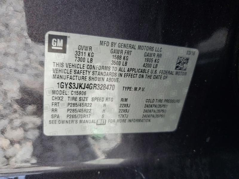 Продаж на аукціоні авто 2016 Cadillac Escalade, vin: 1GYS3JKJ4GR328470, номер лоту: 66294066