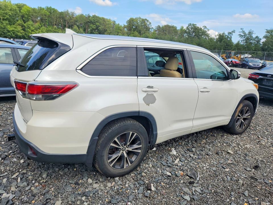 Aukcja sprzedaży 2016 Toyota Highlander, vin: 5TDJKRFHXGS258338, numer aukcji: 63394726