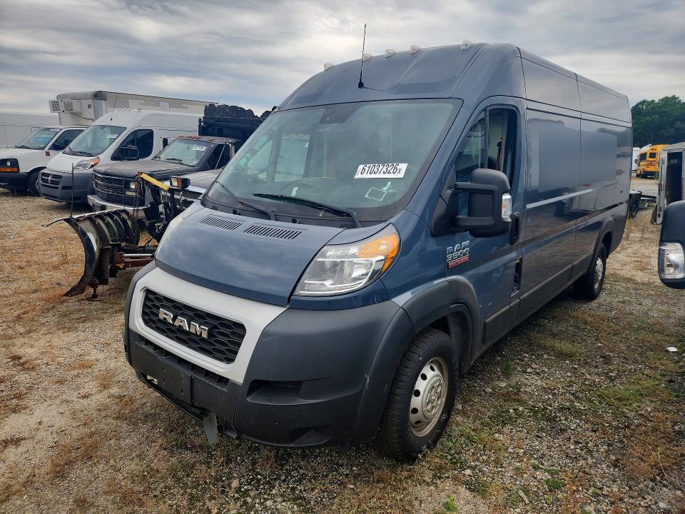 2021 Ram Promaster 3500 მანქანა იყიდება აუქციონზე, vin: 3C6MRVJG9ME544968, აუქციონის ნომერი: 61037326