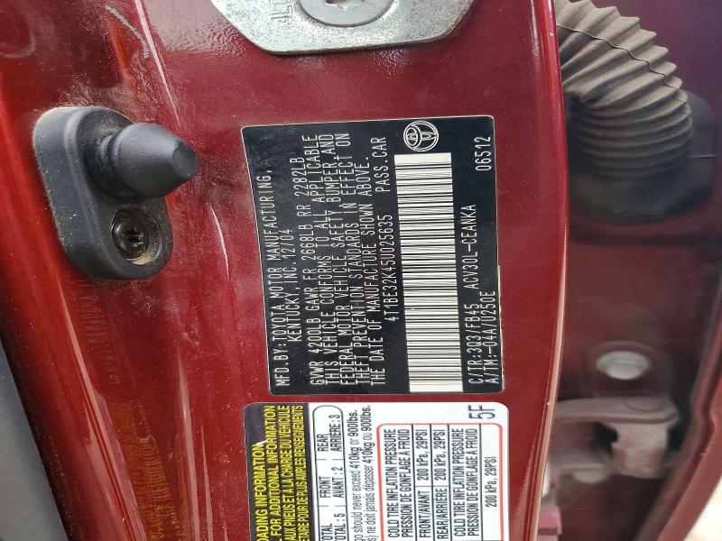 Продаж на аукціоні авто 2005 Toyota Camry, vin: 4T1BE32K45U025635, номер лоту: 66615226