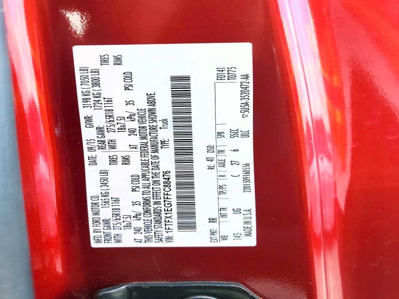 Продажа на аукционе авто 2015 Ford F150, vin: 1FTFX1EG7FFC88476, номер лота: 65269496